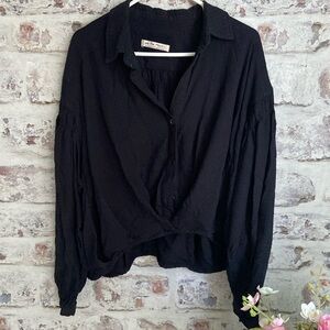 We The Free black blouse